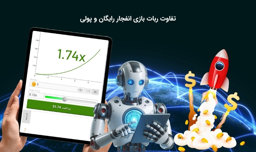 مقایسه ربات بازی انفجار پولی و رایگان